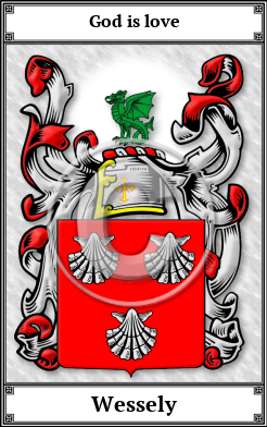 Wessely Family Crest Download (JPG)  Book Plated - 150 DPI
