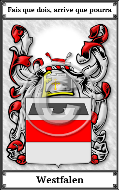 Westfalen Family Crest Download (JPG)  Book Plated - 150 DPI