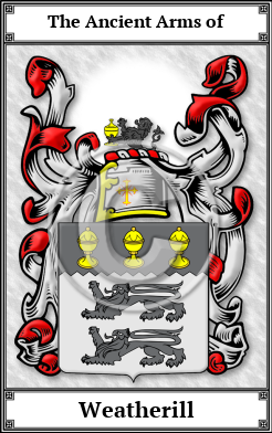 Weatherill Family Crest Download (JPG)  Book Plated - 150 DPI
