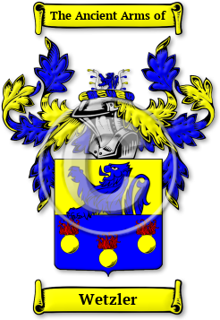 Wetzler Family Crest Download (jpg) Legacy Series - 150 DPI