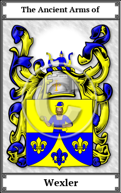 Wexler Family Crest Download (JPG)  Book Plated - 150 DPI