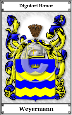 Weyermann Family Crest Download (JPG) Book Plated - 600 DPI