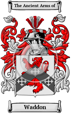 Waddon Family Crest/Coat of Arms