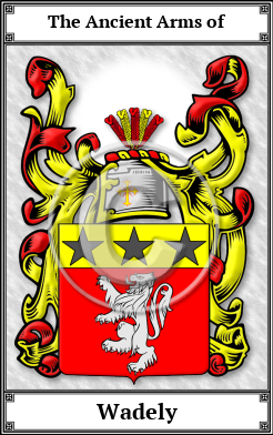 Wadely Family Crest Download (JPG)  Book Plated - 150 DPI