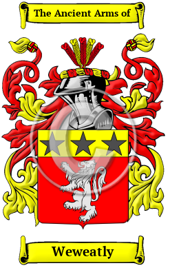 Weweatly Family Crest/Coat of Arms