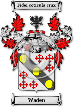 Waden Family Crest Download (jpg) Legacy Series - 150 DPI