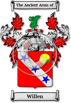 Willen Family Crest Download (jpg) Legacy Series - 150 DPI