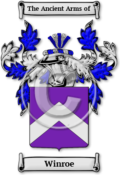 Winroe Family Crest Download (JPG) Legacy Series - 600 DPI