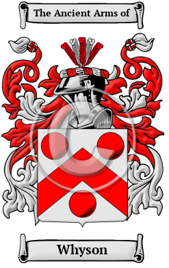 Whyson Family Crest/Coat of Arms