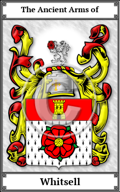 Whitsell Family Crest Download (JPG)  Book Plated - 150 DPI