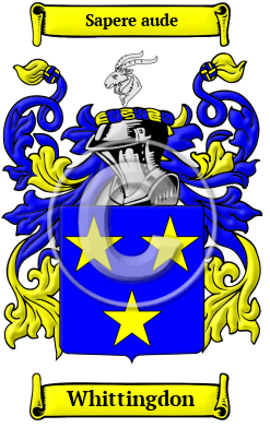 Whittingdon Family Crest/Coat of Arms