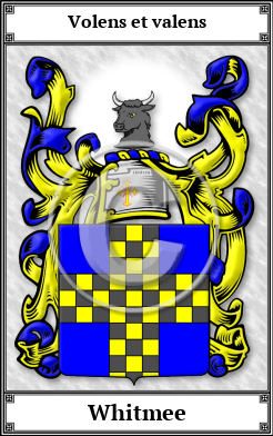 Whitmee Family Crest Download (JPG)  Book Plated - 150 DPI