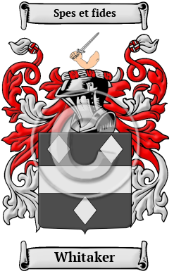 Whitaker Family Crest/Coat of Arms