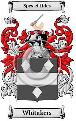 Whitakers Family Crest/Coat of Arms