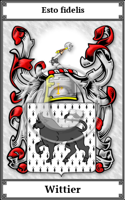 Wittier Family Crest Download (JPG)  Book Plated - 150 DPI