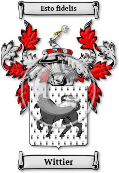 Wittier Family Crest Download (jpg) Legacy Series - 150 DPI