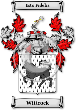 Wittrock Family Crest Download (JPG) Legacy Series - 300 DPI