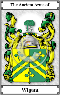Wigam Family Crest Download (JPG)  Book Plated - 150 DPI