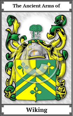 Wiking Family Crest Download (JPG)  Book Plated - 150 DPI