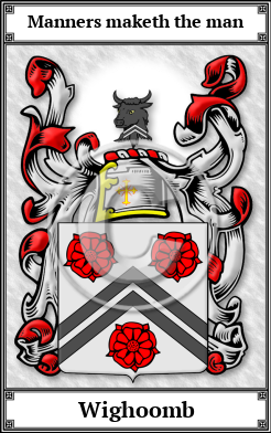 Wighoomb Family Crest Download (JPG) Book Plated - 300 DPI