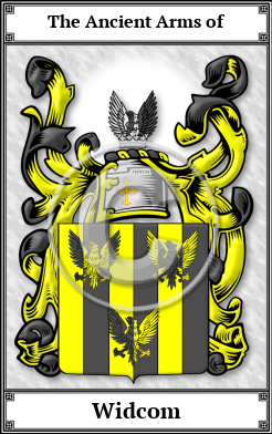 Widcom Family Crest Download (JPG) Book Plated - 600 DPI