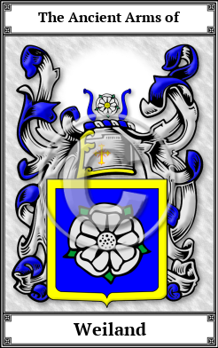 Weiland Family Crest Download (JPG) Book Plated - 600 DPI
