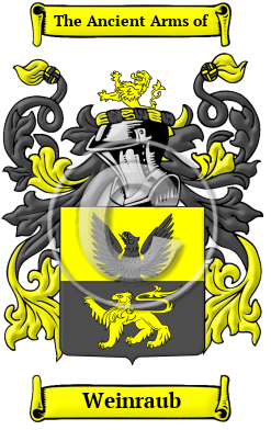 Weinraub Family Crest/Coat of Arms