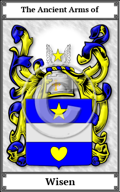 Wisen Family Crest Download (JPG)  Book Plated - 150 DPI