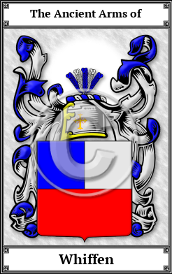 Whiffen Family Crest Download (JPG)  Book Plated - 150 DPI