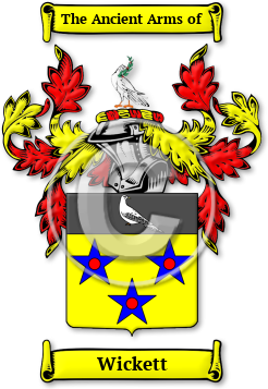 Wickett Family Crest Download (jpg) Legacy Series - 150 DPI