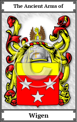 Wigen Family Crest Download (JPG)  Book Plated - 150 DPI