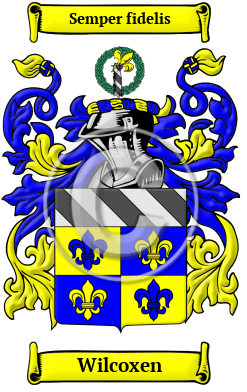 Wilcoxen Family Crest/Coat of Arms