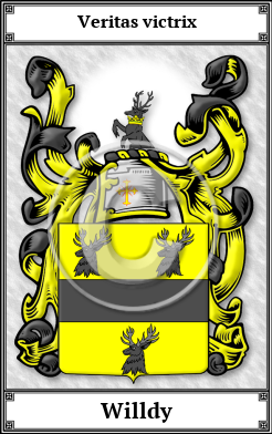 Willdy Family Crest Download (JPG)  Book Plated - 150 DPI