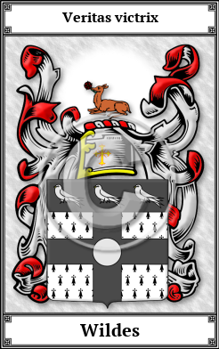 Wildes Family Crest Download (JPG)  Book Plated - 150 DPI