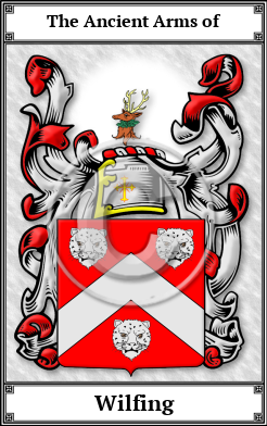Wilfing Family Crest Download (JPG)  Book Plated - 150 DPI