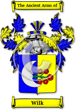 Wilk Family Crest Download (jpg) Legacy Series - 150 DPI