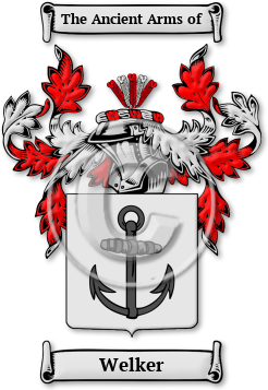 Welker Family Crest Download (jpg) Legacy Series - 150 DPI