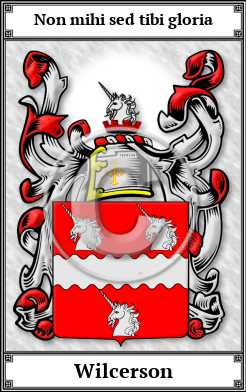 Wilcerson Family Crest Download (JPG) Book Plated - 300 DPI