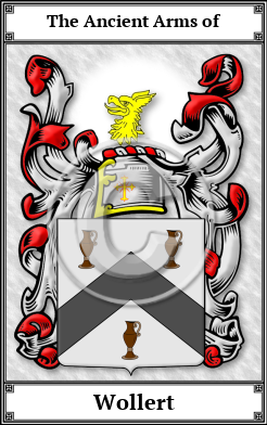 Wollert Family Crest Download (JPG) Book Plated - 600 DPI