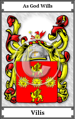 Vilis Family Crest Download (JPG)  Book Plated - 150 DPI