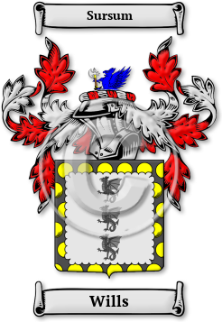 Wills Family Crest Download (jpg) Legacy Series - 150 DPI