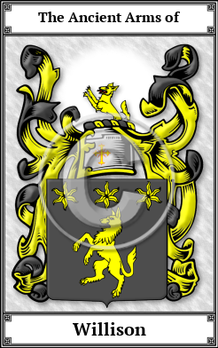 Willison Family Crest Download (JPG) Book Plated - 600 DPI