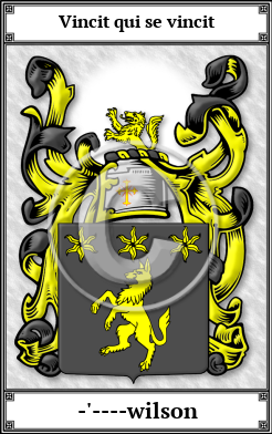 -'----wilson Family Crest Download (JPG)  Book Plated - 150 DPI