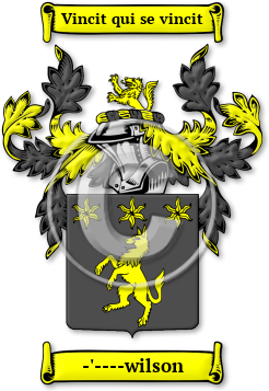 -'----wilson Family Crest Download (jpg) Legacy Series - 150 DPI