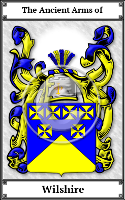 Wilshire Family Crest Download (JPG)  Book Plated - 150 DPI