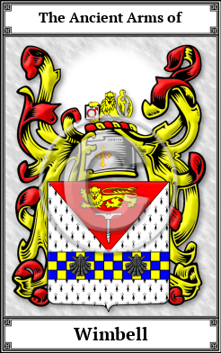 Wimbell Family Crest Download (JPG)  Book Plated - 150 DPI