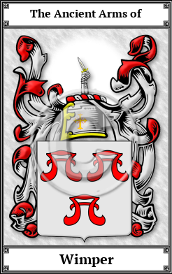 Wimper Family Crest Download (JPG)  Book Plated - 150 DPI