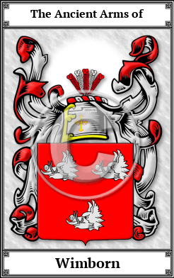 Wimborn Family Crest Download (JPG) Book Plated - 600 DPI