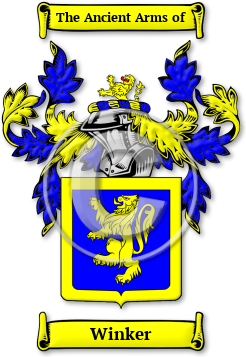 Winker Family Crest Download (jpg) Legacy Series - 150 DPI