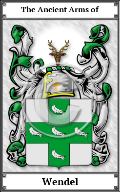 Wendel Family Crest Download (JPG)  Book Plated - 150 DPI
